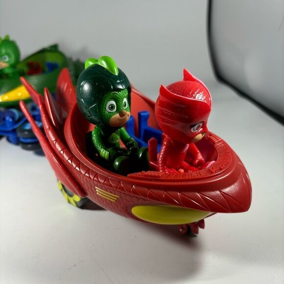 PJ Masks Vehicle & Figure Lot Owlette‎ Gekko - Picture 7 of 7